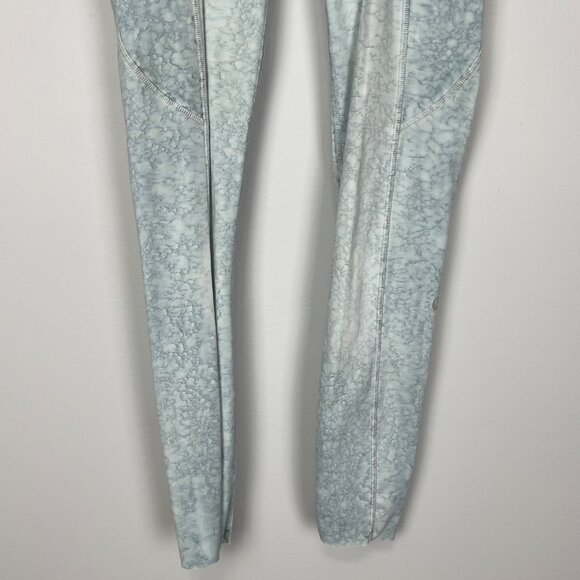 Lululemon Fast and Free High Rise Tight 25 Nulux City Grit White Blue Fog size 4 - Picture 6 of 14